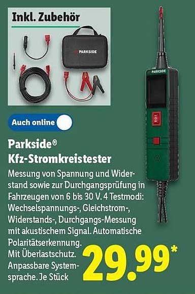 Parkside® Kfz-Stromkreistester