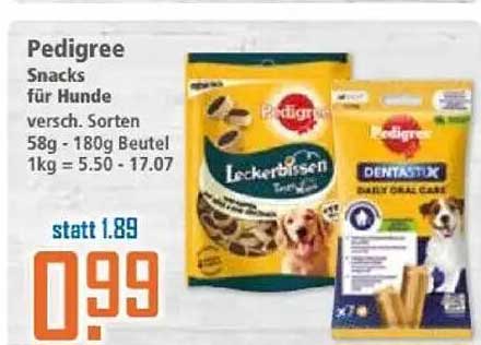 Pedigree Snacks für Hunde - verschiedene Sorten