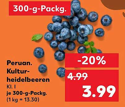 Peruanische Kulturheidelbeeren - 300-g-Packung