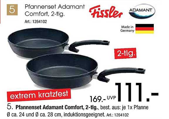 Pfannenset Adamant Comfort, 2-tlg.