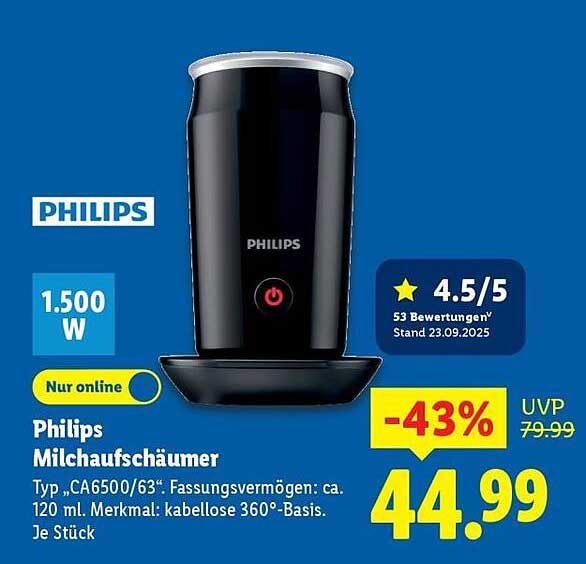 Philips Milchschaümger CA6500/63