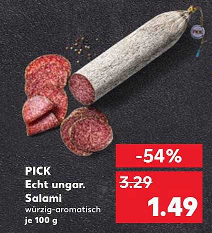 PICK Echt ung. Salami würzig-aromatisch je 100 g