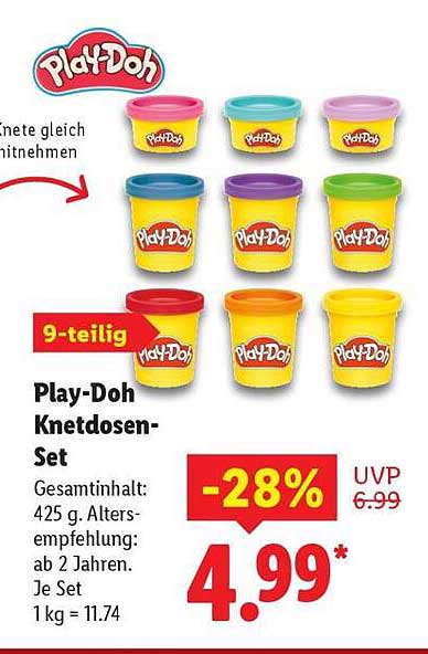 Play-Doh Knetdosen-Set 9-teilig