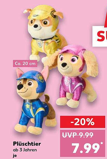 Plüschtier - Paw Patrol Figuren