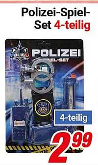 Polizei-Spiel-Set 4-teilig