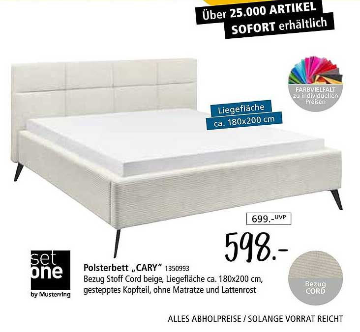 Polsterbett "CARY" von Musterring