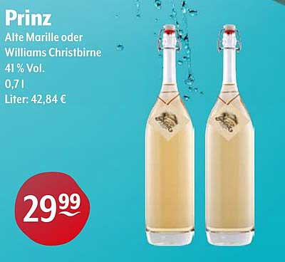 Prinz Alte Marille oder Williams Christbirne 0,7l