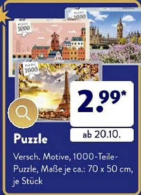 Puzzle 1000 Teile - Verschiedene Motive