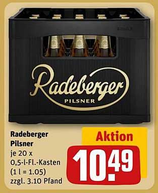 Radeberger Pilsner - 20 x 0,5-l-Flaschen Kasten