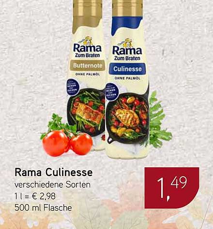 Rama Culinessa - verschiedene Sorten 500 ml Flasche
