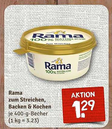 Rama zum Streichen, Backen & Kochen 400-g-Becher