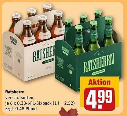 Ratsherrn - Verschiedene Sorten Sixpack