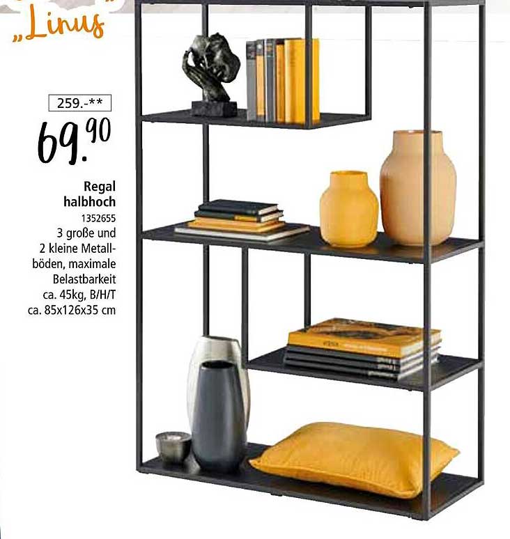 Regal halbhoch "Linus"