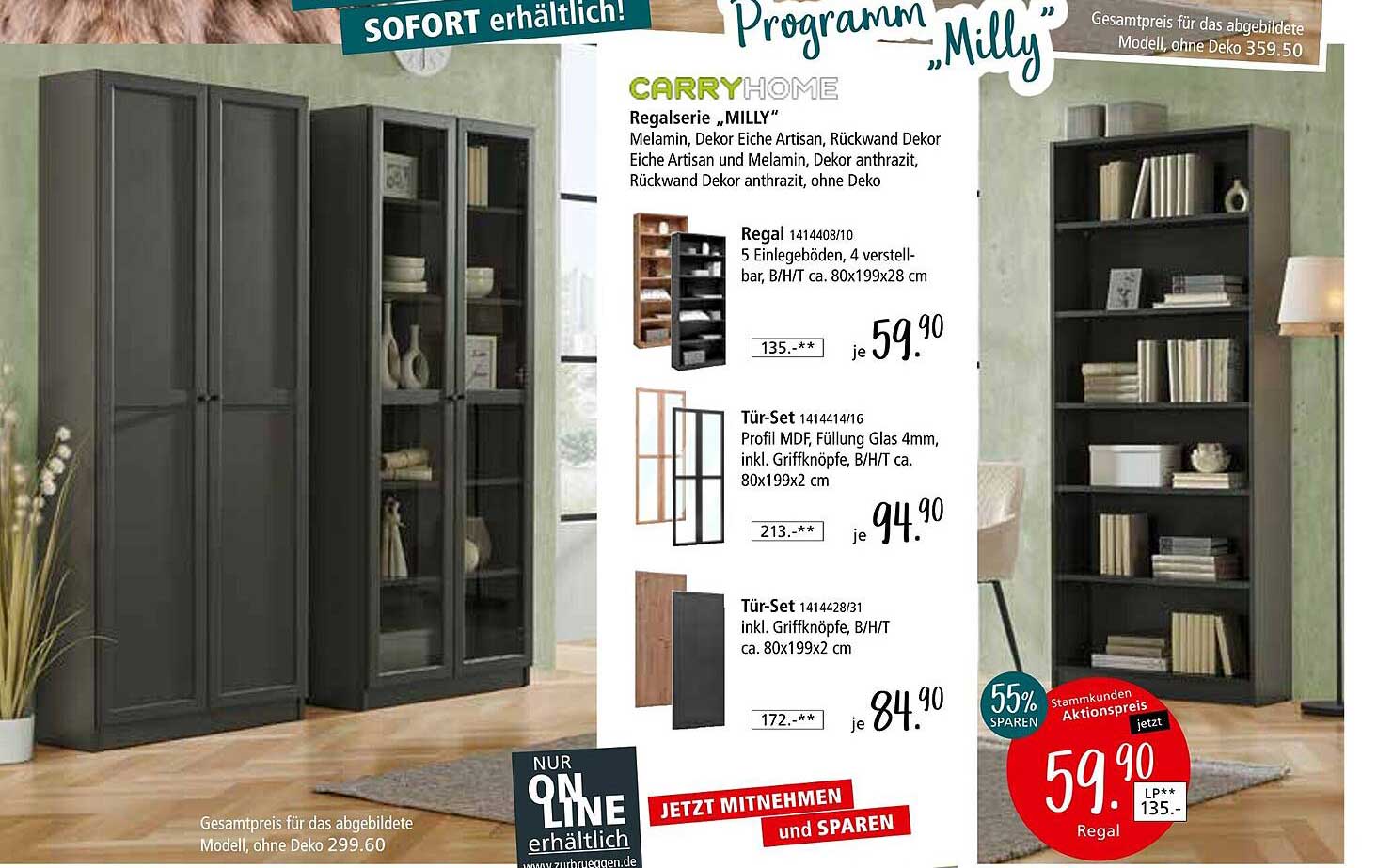 Regalsystem "MILLY" von CarryHome