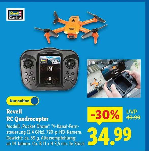 Revell RC Quadrocopter "Pocket Drone"