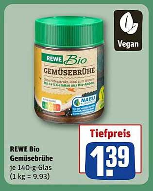 REWE Bio Gemüsebrühe 140 g