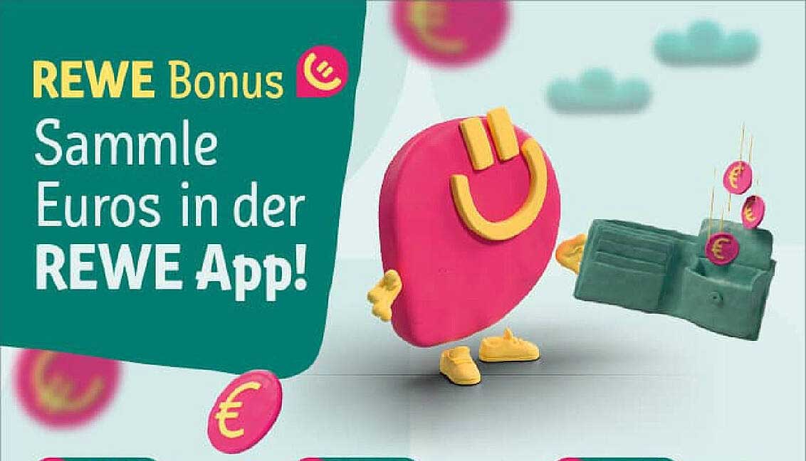 REWE Bonus: Sammele Euros in der REWE App!