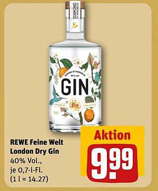 REWE Feine Welt London Dry Gin 0,7 l