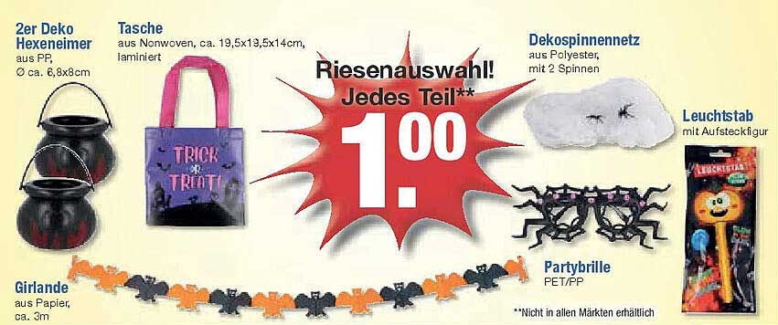 Riesen Auswahl! Jede Einheit nur 1,00 €