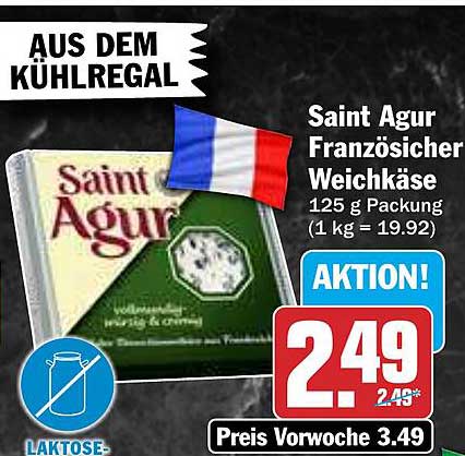Saint Agur Französischer Weichkäse 125 g