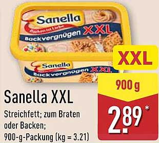 Sanella XXL Streichfett - Backvergnügen für jeden Anlass