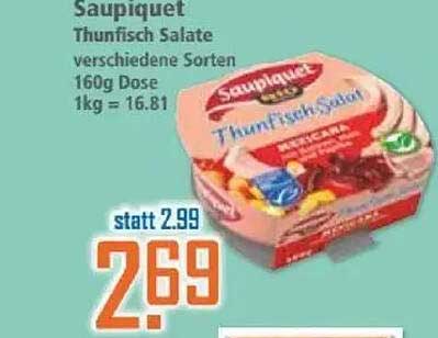 Saupiquet Thunfisch Salate verschiedene Sorten 160g Dose