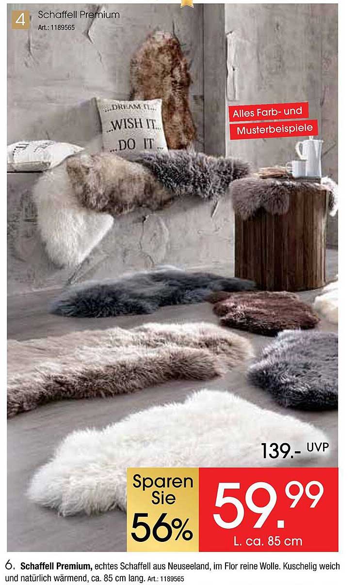Schaffell Premium - echtes Schaffell aus Neuseeland