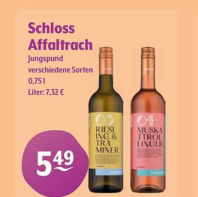 Schloss Affaltrach Jungspund verschiedene Sorten 0,75 L