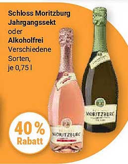 Schloss Moritzburg Jahrgangssekt oder Alkoholfrei - Verschiedene Sorten, je 0,75 l