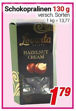 Schokopralinen 130 g - Hazelnut Cream