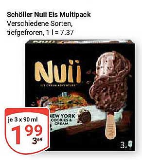 Schöller Nuii Eis Multipack - Verschiedene Sorten