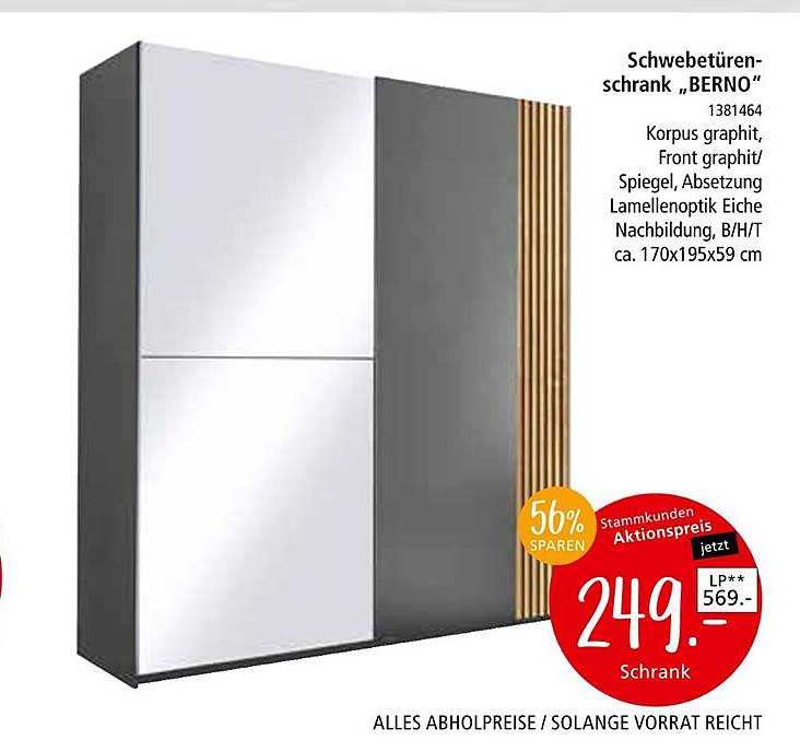 Schwebetüren-Schrank „BERNO“