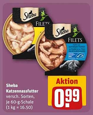 Sheba Katzennassfutter, verschiedene Sorten - jetzt nur 0,99 €