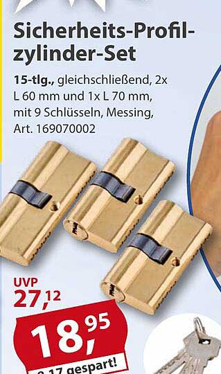 Sicherheits-Profilzylinder-Set