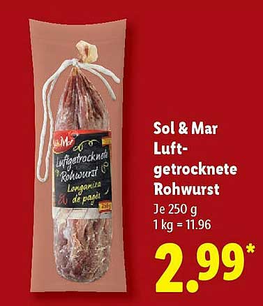 Sol & Mar Luftgetrocknete Rohwurst