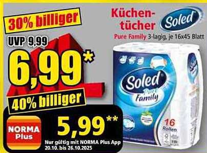 Soled Küchentücher – Pure Family 16 Rollen