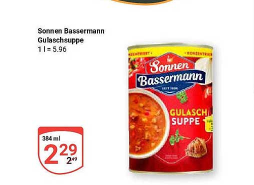 Sonnen Bassermann Gulaschsuppe