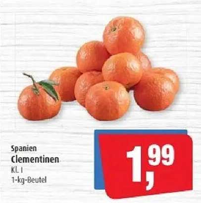 Spanien Clementinen Kl. I 1-kg-Beutel