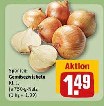 Spanische Gemüsezwiebeln Kl. I