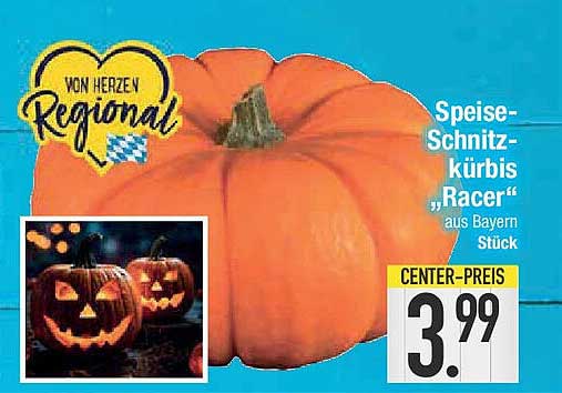 Speise-Schnitz-Kürbis „Racer“ aus Bayern