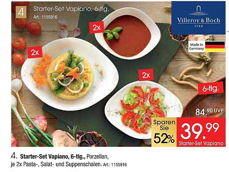 Starter-Set Vapiano, 6-tlg.