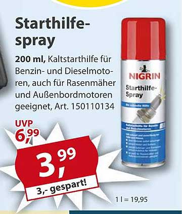 Starthilfe-Spray 200 ml von Nigrin