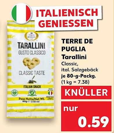 TARALLINI TERRE DE PUGLIA - Classic Salted Snack