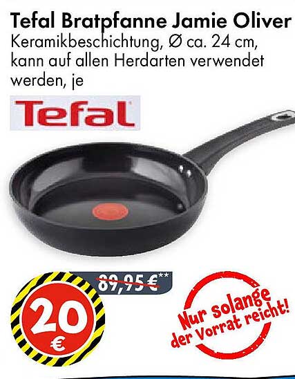 Tefal Bratpfanne Jamie Oliver, Ø ca. 24 cm