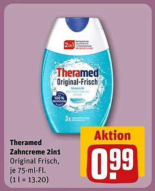 Theramed Zahnpasta 2in1 Original Frisch, 75 ml