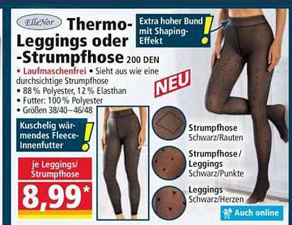 Thermo-Leggings oder -Strumpfhose 200 DEN