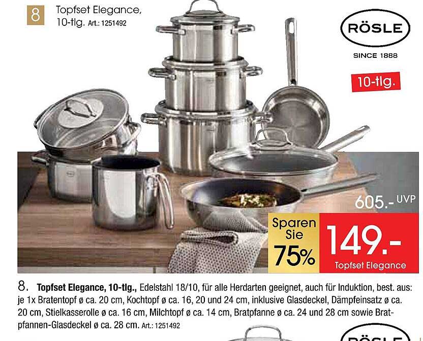 Topfset Elegance, 10-tlg.