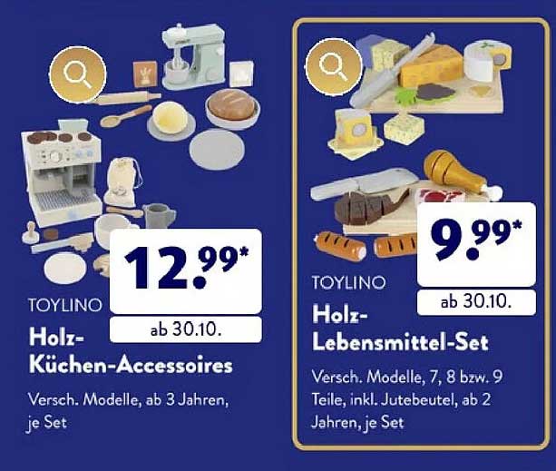 Toylino Holz-Küchen-Accessoires