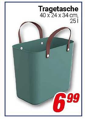 Tragetasche 40 x 24 x 34 cm, 25 l