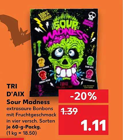 TRI D'AIX Sour Madness extrasaure Bonbons mit Fruchtgeschmack